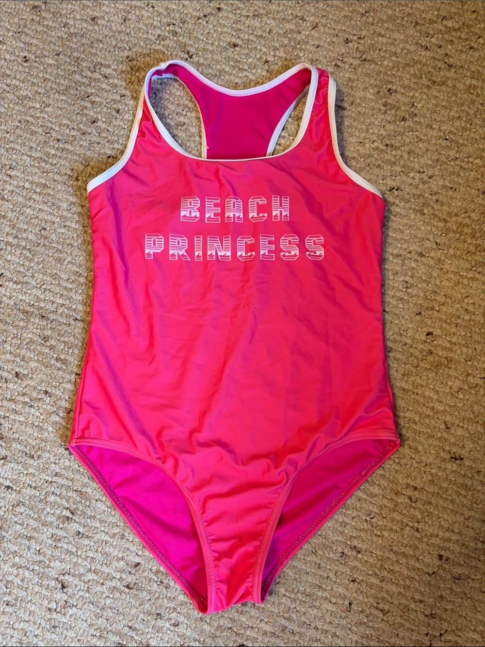 Vigoss Girls Pink Beach Princess Kids One-Piece Swimsuit